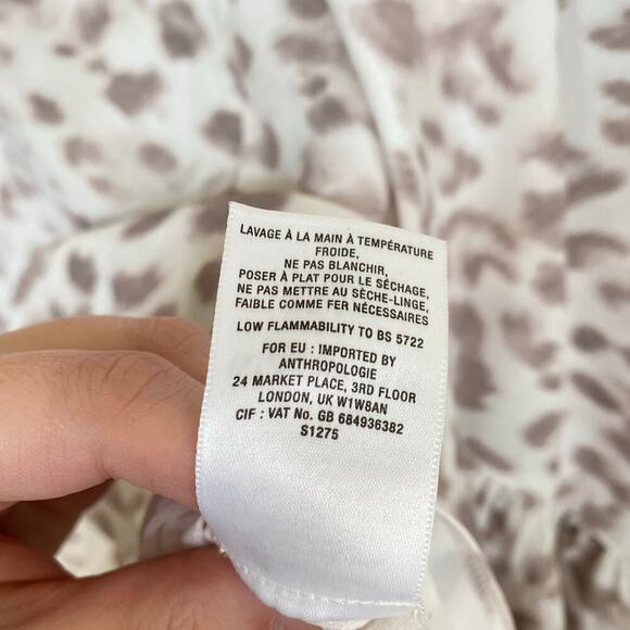 ANTHROPOLOGIE Felix Tunic Swing Dress Mare Mare Leopard Size Small - Picture 9 of 9